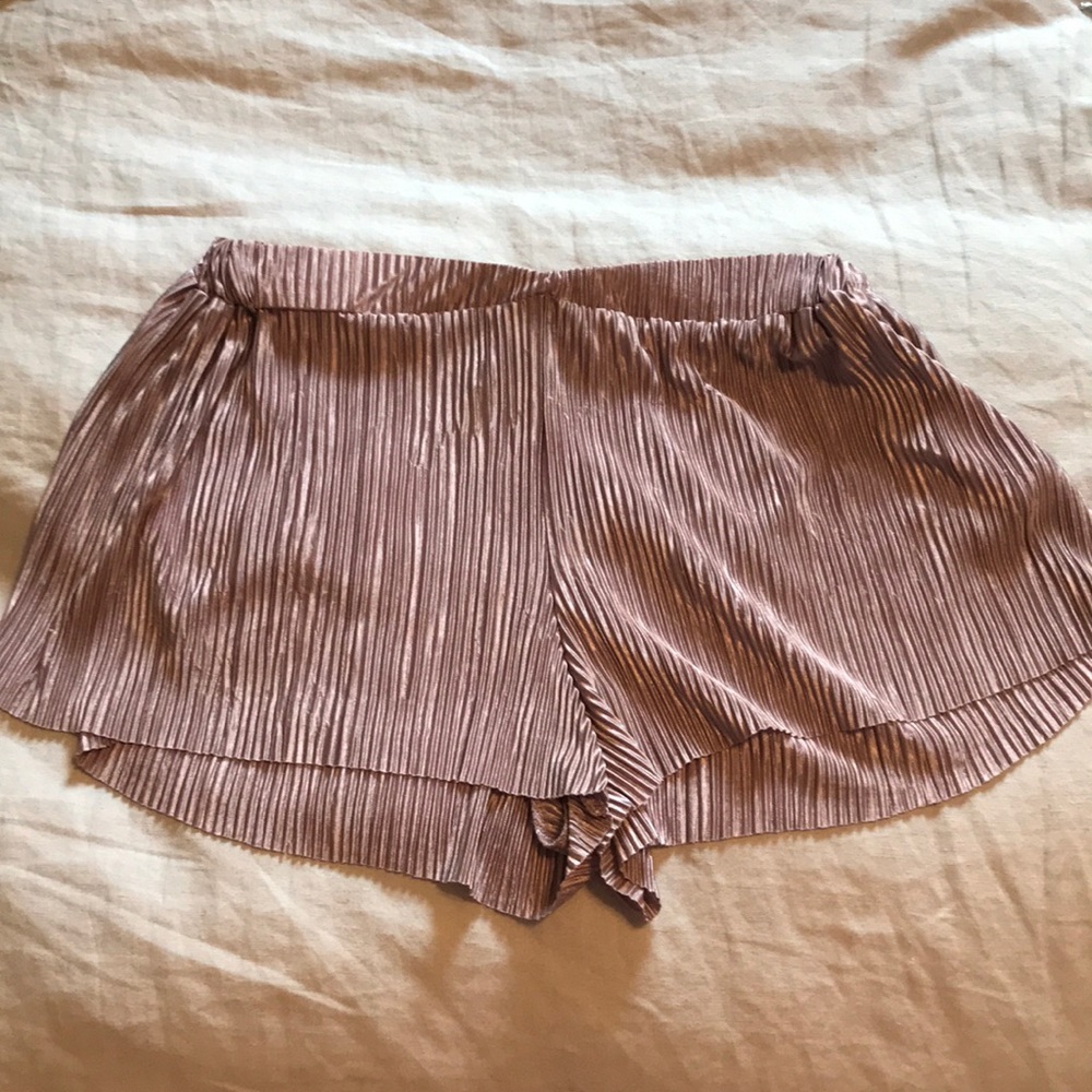 metallic shorts